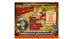 Desktop Screenshot of goldrushminingadventures.com